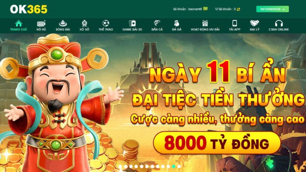 Nhà cái ok36543 vip uy tín nhất hiện nay